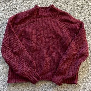 Maroon Old Navy Turtleneck Knit Sweater Size S